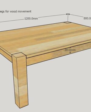 Exposed Leg Coffee Table